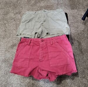 2 pairs AEO women's shorts 10